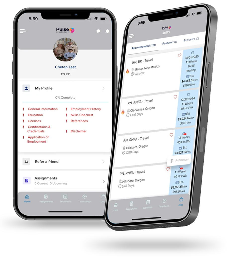 Iphone with pulse screen